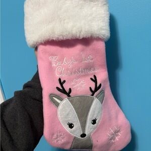 Baby girls first stocking